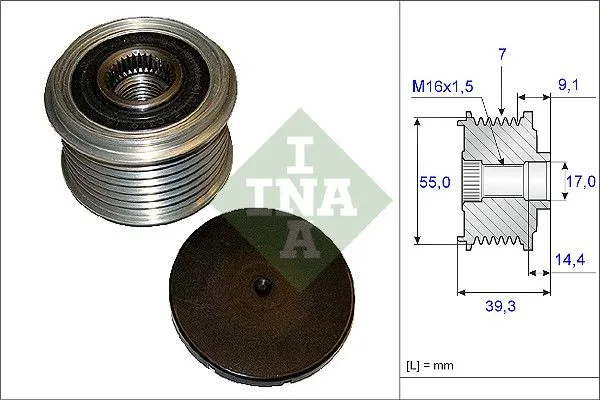 Generátor Szabadonfutó - Schaeffler INA (535014210)
