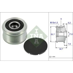 Generátor Szabadonfutó - Schaeffler INA (535022410)