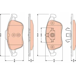 Fékbetét Készlet, Tárcsafék - TRW (GDB1788)