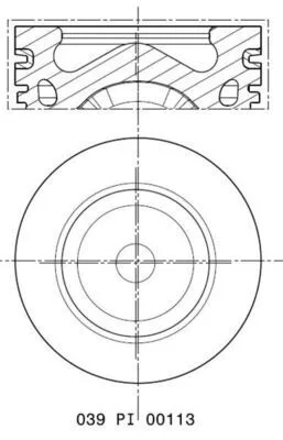 Dugattyú - MAHLE (039PI00113000)