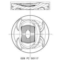 Dugattyú - MAHLE (028PI00117000)
