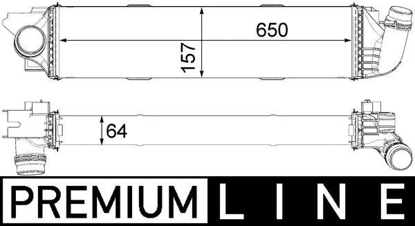 Töltőlevegő-Hűtő - MAHLE (CI31000P)