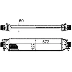 Töltőlevegő-Hűtő - MAHLE (CI427000S)