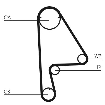 Vízpumpa + Fogasszíj Készlet - CONTINENTAL CTAM (CT862WP1)
