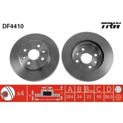 Féktárcsa - TRW (DF4410)