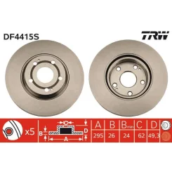 Féktárcsa - TRW (DF4415S)