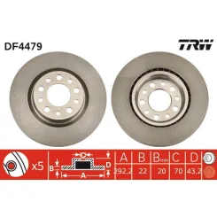 Féktárcsa - TRW (DF4479)