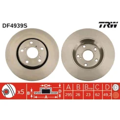 Féktárcsa - TRW (DF4939S)