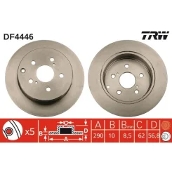 Féktárcsa - TRW (DF4446)