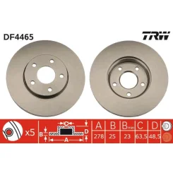 Féktárcsa - TRW (DF4465)