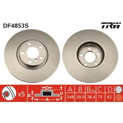 Féktárcsa - TRW (DF4853S)