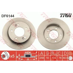 Féktárcsa - TRW (DF6144)