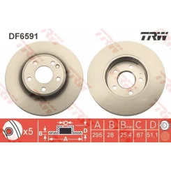 Féktárcsa - TRW (DF6591)