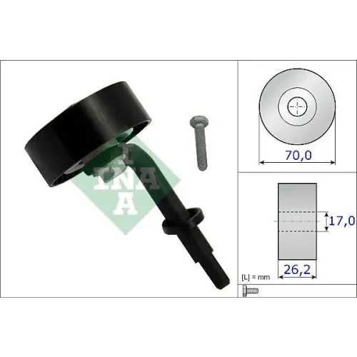 Feszítőgörgő, Hosszbordás Szíj - Schaeffler INA (531078310)