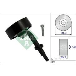 Feszítőgörgő, Hosszbordás Szíj - Schaeffler INA (531078310)