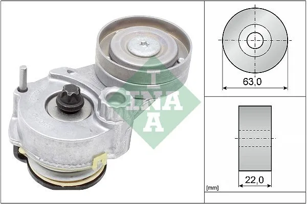 Feszítőkar, Hosszbordás Szíj - Schaeffler INA (534014710)
