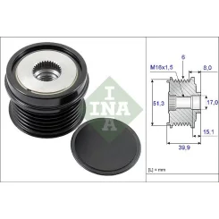 Generátor Szabadonfutó - Schaeffler INA (535025210)