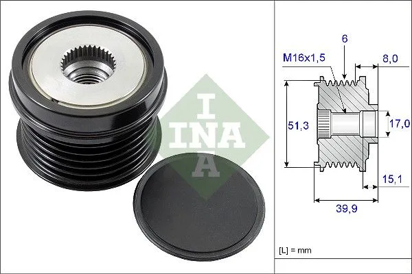 Generátor Szabadonfutó - Schaeffler INA (535025210)