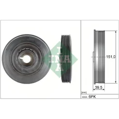 Szíjtárcsa, Főtengely - Schaeffler INA (544009010)