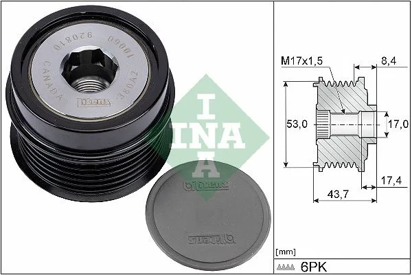 Generátor Szabadonfutó - Schaeffler INA (535028110)