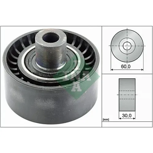 Szíjtárcsa/Vezetőgörgő, Hosszbordás Szíj - Schaeffler INA (532053810)