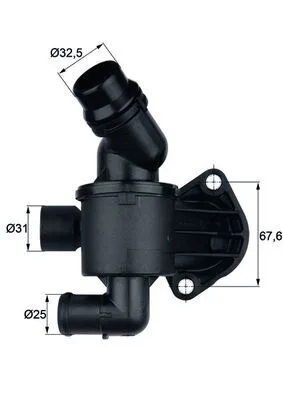 Termosztát, Hűtőfolyadék - MAHLE (TI3487)