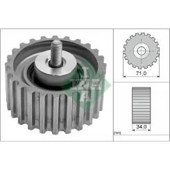 Szíjtárcsa/Vezetőgörgő, Fogasszíj - Schaeffler INA (532044110)