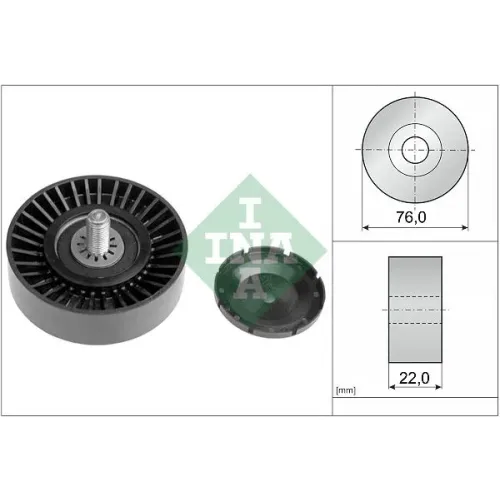 Szíjtárcsa/Vezetőgörgő, Hosszbordás Szíj - Schaeffler INA (532032310)