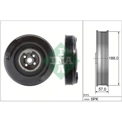 Szíjtárcsa, Főtengely - Schaeffler INA (544000210)