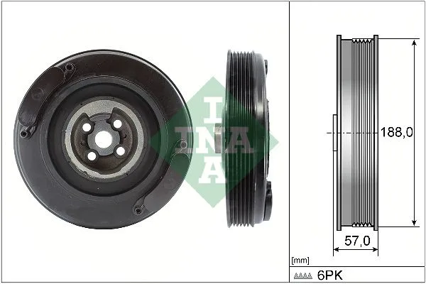 Szíjtárcsa, Főtengely - Schaeffler INA (544000210)
