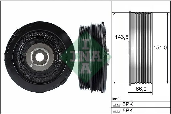 Szíjtárcsa, Főtengely - Schaeffler INA (544006910)