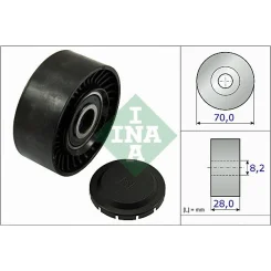 Szíjtárcsa/Vezetőgörgő, Hosszbordás Szíj - Schaeffler INA (532046810)