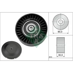 Szíjtárcsa/Vezetőgörgő, Hosszbordás Szíj - Schaeffler INA (532051410)