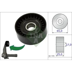 Feszítőgörgő, Hosszbordás Szíj - Schaeffler INA (531086610)