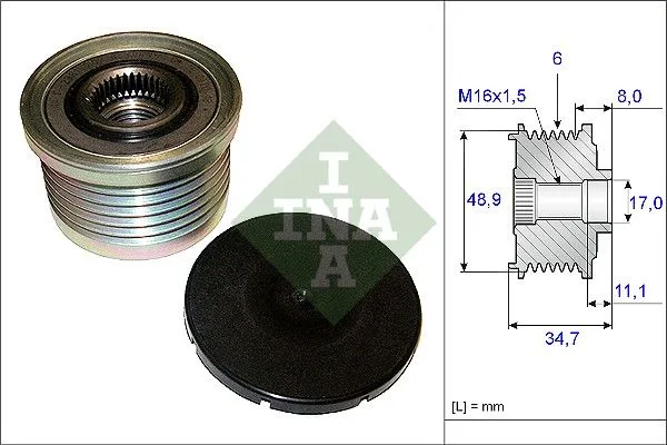 Generátor Szabadonfutó - Schaeffler INA (535008810)