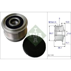 Generátor Szabadonfutó - Schaeffler INA (535016110)