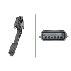 Érzékelő, Gázpedál Állás - HELLA (6PV009978-751)