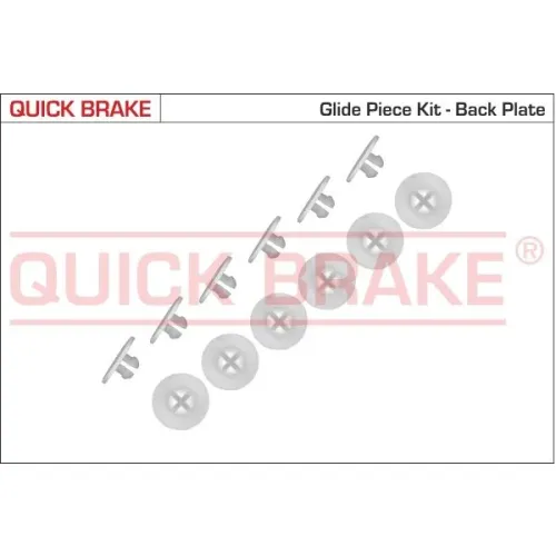 Tartozékkészlet, Fékpofa - QUICK BRAKE (QB6858K)
