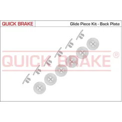 Tartozékkészlet, Fékpofa - QUICK BRAKE (QB6858K)