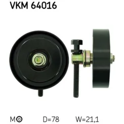 Szíjtárcsa/Vezetőgörgő, Hosszbordás Szíj - SKF (VKM64016)
