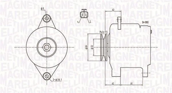 Generátor - MAGNETI MARELLI (MQA1615)