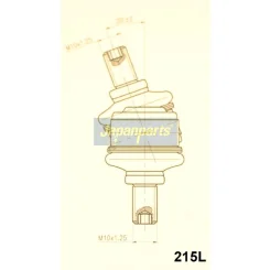 Stabilizátor, Futómű - JAPANPARTS (SI-215L)