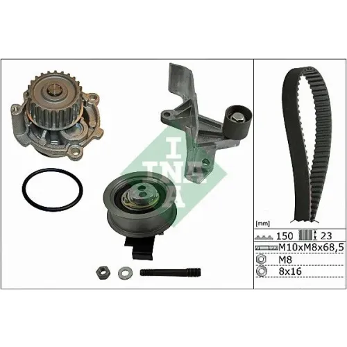 Vízpumpa + Fogasszíj Készlet - Schaeffler INA (530054631)