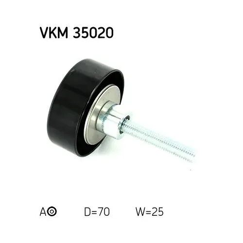 Szíjtárcsa/Vezetőgörgő, Hosszbordás Szíj - SKF (VKM35020)