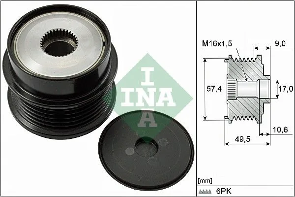 Generátor Szabadonfutó - Schaeffler INA (535018910)