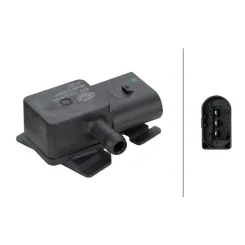 Érzékelő, Kipufogógáz-Nyomás - HELLA (6PP009409-021)