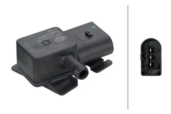 Érzékelő, Kipufogógáz-Nyomás - HELLA (6PP009409-021)