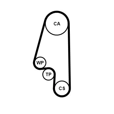 Vízpumpa + Fogasszíj Készlet - CONTINENTAL CTAM (CT846WP4)