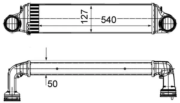 Töltőlevegő-Hűtő - MAHLE (CI488000S)