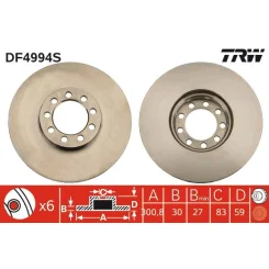 Féktárcsa - TRW (DF4994S)